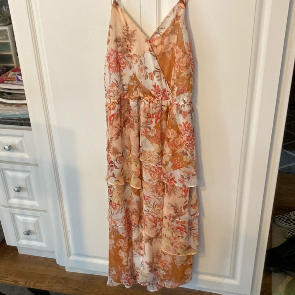 Lauren Conrad Floral Dress with Spaghetti Straps
